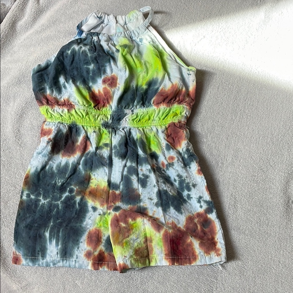 Kids Tie-Dye Halter Romper